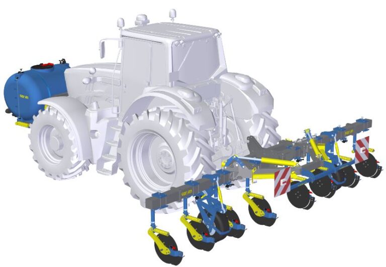N-Max SP – traktor mögött az injektáló, traktor elején a tartály - 6,8,12